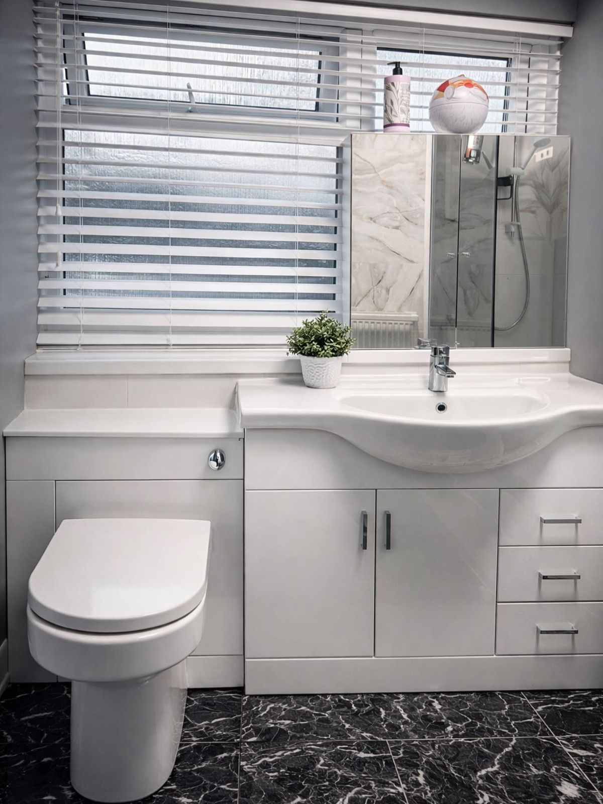 Full vanity and WC installation